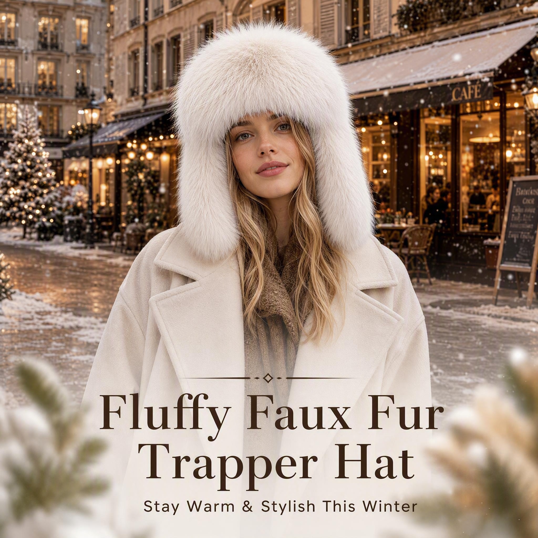 DONVEE LUXE™ Luxury Faux Fur Trapper Hat - Windproof Winter Ushanka with Suede Lining